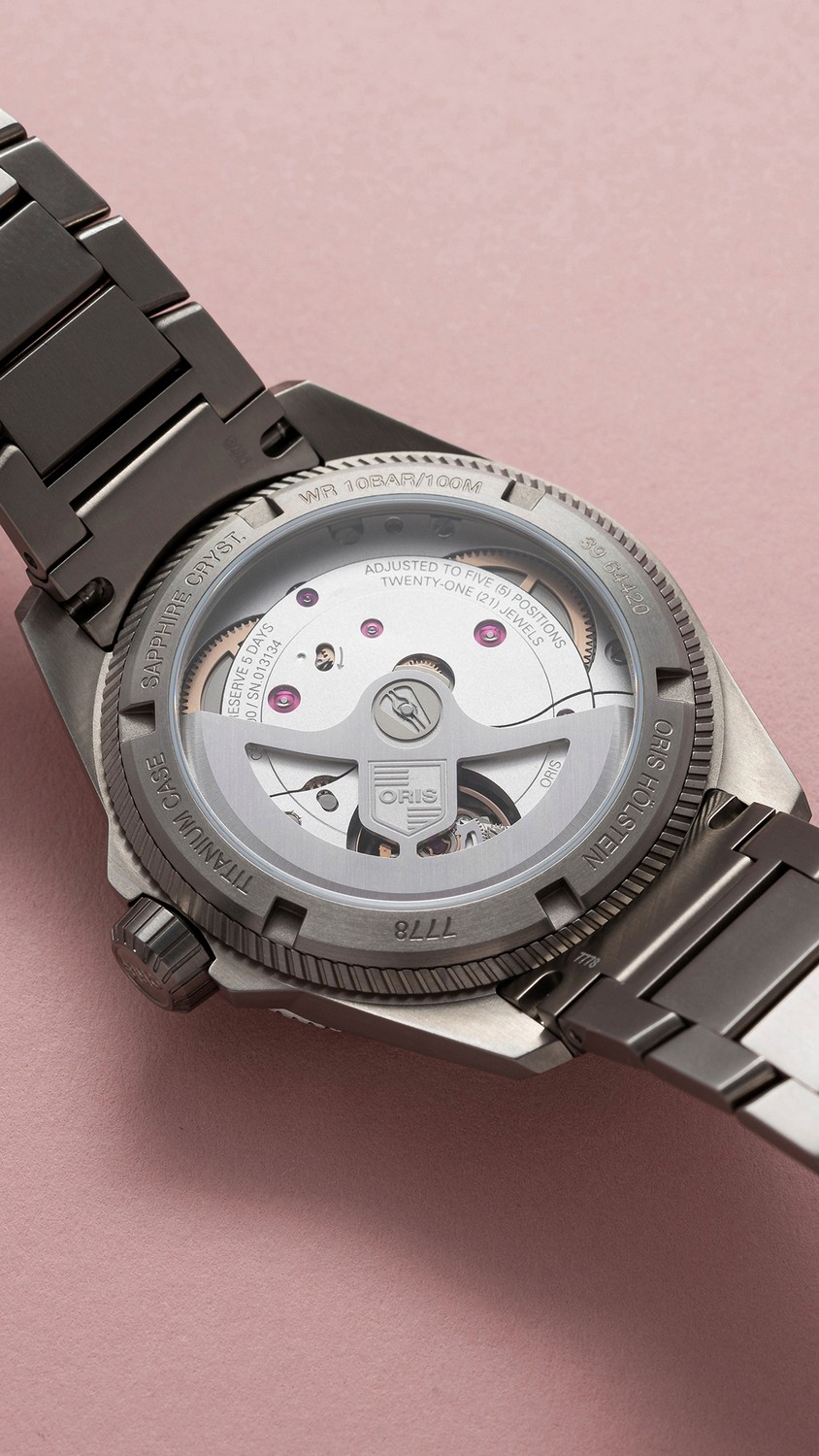 ORIS  Мужские швейцарские часы, автоматический механизм, титан, 39 мм